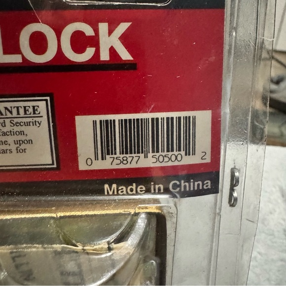 Guard Security Rim Deadlock 505 Brass Finish 1” Deadbolt Solid Brass Cylinder - Picture 5 of 10